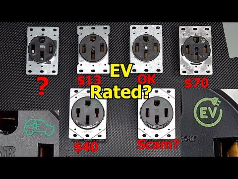 EV Charge Outlets Explained NEMA 14-50 Receptacle PHEV 40 amp 50 amp 240v 220v