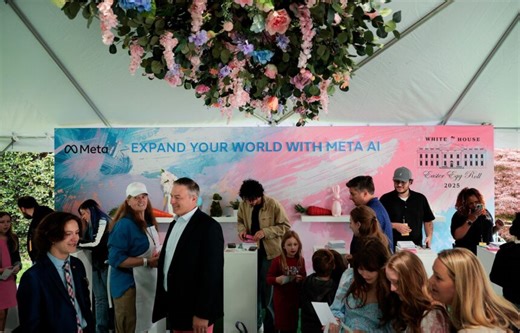 White House Easter Egg Roll features Big Tech logos, branding
