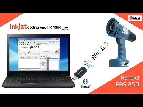 Handjet EBS 250 - How to Program ebs 250 mobile printer