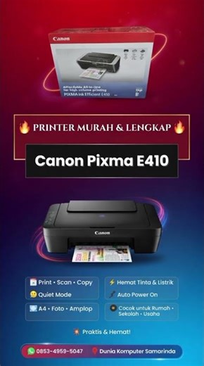 Printer Canon e410 (print, Scan, Copy)