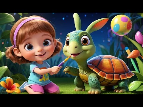 Slow Turtle ABC Rhyme | Fun Alphabet Song for Kids | Learn ABCs with Turtles