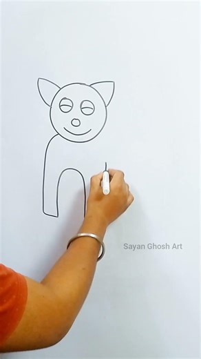 Cat Drawing 🐱 | Easy Step by Step Cat Drawing for Beginners #shortsfeed #shorts #art