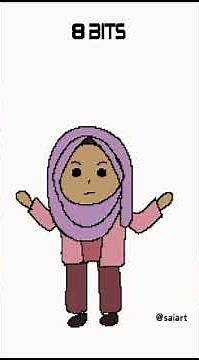 64 bits 32 bits 16 bits 8 bits 4 bits 2 bits 1 bit #shorts