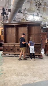 1.6K views · 22K reactions | We had a big week! We said goodbye to a few of our favorite big cabinets last week. Sometimes taking them apart is more challenging that putting them together. For one of these, we had to get a little creative! We love a challenge and once disassembled, off to new homes they went! What do we have planned for this week? Stay tuned!! You won’t want to miss it | King Galleries Antiques & Estates at Auction | Facebook