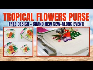 This Simple Trick Makes Your Purses Look Store-Bought | Tropical Flowers Purse Tutorial