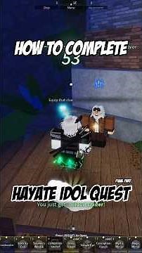 HOW TO COMPLETE HAYATE IDOL QUEST IN FISCH FINAL PART‼️☁️ #roblox #fisch #robloxshorts