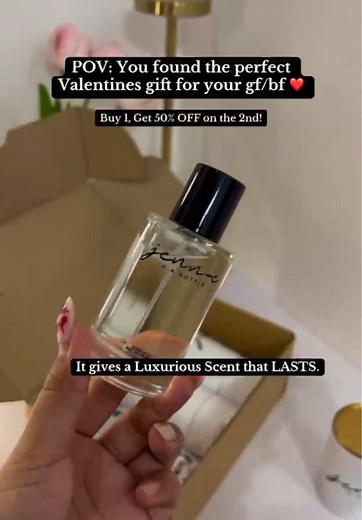 A scent can capture a moment, a memory, and a love story. ✨💖 @shanaynay shares how Jenn-E in a bottle is the perfect way to say “I love you” this Valentine’s! 💡 Want to give a lasting, meaningful gift? Here’s your chance: 💖 Buy 1, Get 50% OFF the 2nd Bottle 🎁 FREE Gift Bag & Personalized Card 🚚 FREE Nationwide Delivery 💌 Use Code: LOVE50 at checkout! 📍 Shop now at www.jenn-e.com or DM me! 💬 Who would you gift this to? Tag them below! 👇 #JennEinABottle #ThePerfectPair #ValentinesGift #Lu