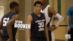 24K views · 374 reactions | 15 Year Old Devin Booker at LeBron James Skills Academy | Home Team Hoops | Facebook