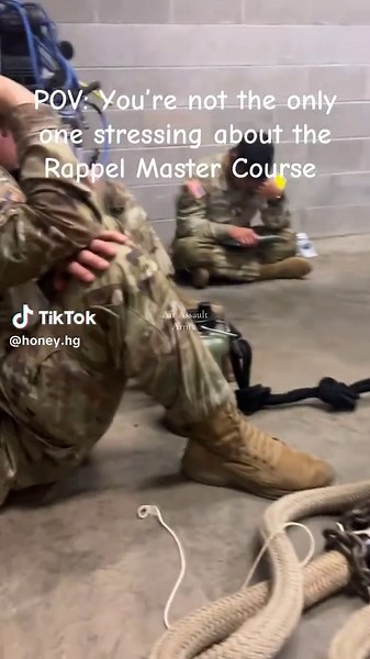 Its not even that hard honestly 🤷🏽‍♀️. Silly mistakes 😒 #airassault #rappelmaster #fortcampbell #army #armylife