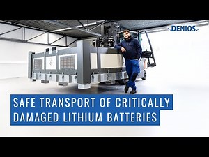 Safe Transport of Critically Damaged Lithium Batteries–Lithium-Ion Battery Transport Box XL | DENIOS