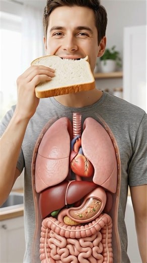 How Bread Transforms Inside Your System |3D Animation| #bread #healthscience #health