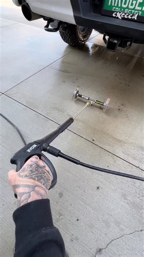 Hard-to-reach? Not anymore. From decks and driveways to under the car, transform your pressure washer to clear dirt and debris faster and more efficiently with this 2-in-1 time-saving attachment. Head to the link in bio to shop the 11” Water Broom and explore all pressure washers & accessories. ⤴️ 📸: @krugerconstruction | RYOBI TOOLS USA