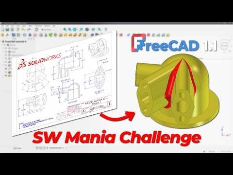 Can FreeCAD Handle the SolidWorks Mania Model? | From Beginner to Intermediate