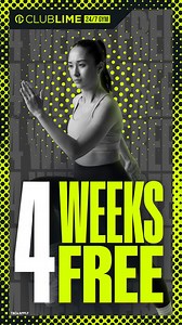 CLUB LIME’S SALE IS ON NOW! JOIN CLUB LIME GYMS AND GET 4 WEEKS OF FREE TRAINING! ✅ Get 4 Weeks Free ✅ $0 Start-up Fees ✅ No Lock-in Contracts ✅ Open 24/7* ✅ 100 Gyms Across Australia JOIN NOW! T&Cs apply. Hurry, limited Time Only Offer! | Club Lime