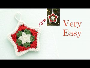 Christmas Crochet Star Tutorial | Easy Crochet Ornament for Beginners 🎄