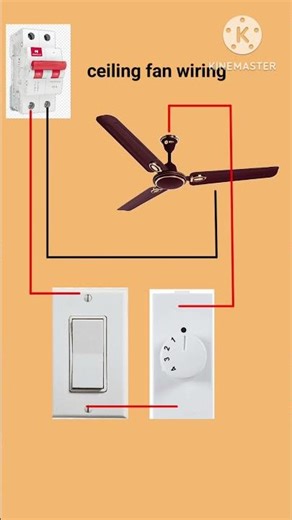 ceiling fan wiring || ceiling fan regulator connection #ceiling_fan #fan_connection #electrician