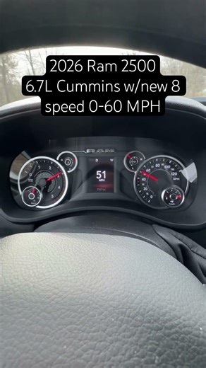 2026 Ram 2500 6.7L Cummins w/new 8 speed 0-60 MPH #ram #cummins #diesel #acceleration