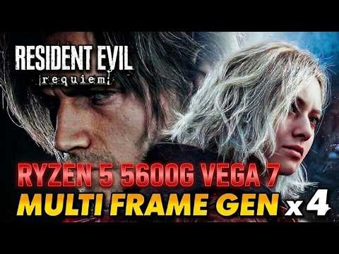 Resident Evil Requiem Con Ryzen 3 3200g + Mod Multiple FRame Generation x4