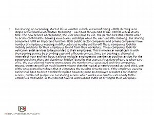 EMERGENCE OF POOLING IN CAR RENTAL