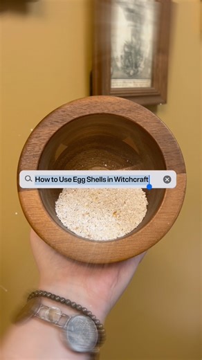 how to use egg shells in witchcraft! tips and tricks for using cascarilla in your practice! 🥚#witchcraft #eggshellspowder #protectionspell #spellwork #witchtips | The Baked Witch