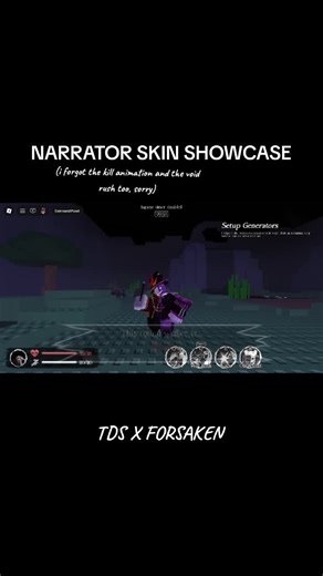 Showcasing the New Forsaken Skin in Tower Defense Simulator