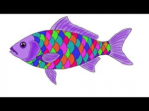How to draw a fish/ easy drawing for beginners