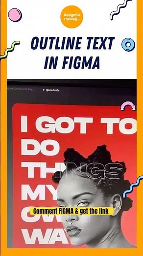 No. 30 | How to Create Figma Outline Stroke Text & Gradient Effects by @DesignfulThinking