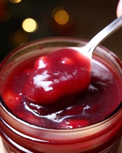 18K views · 149 reactions |  Christmas Red Jam ❤️✨ Sweet, tangy, and bursting with festive flavor — this cranberry-strawberry jam tastes like Christmas in a jar! Perfect for gifting, spreading on toast, or pairing with holiday desserts.  Get the Full Recipe  (check c.o.m.m.e.n.t)  Hashtags: #ChristmasJam #HolidayRecipes #HomemadeJam #CranberryStrawberry #GiftsInAJar #TastyToobo #ChristmasYummyTable | Christmas Yummy Table | Facebook