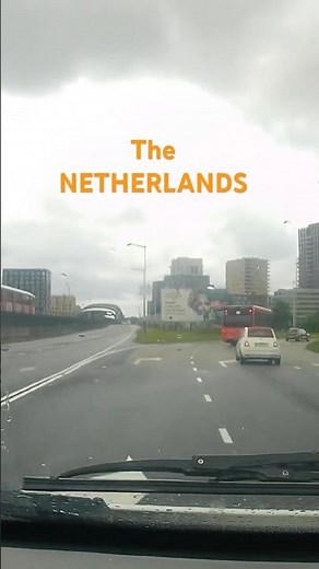 Driving on busy roads in the Netherlands
