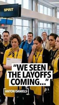 Former flight attendant for Spirit Airlines says the company laid them off over email after closing
