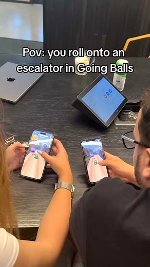 Rolling Onto an Escalator in Going Balls