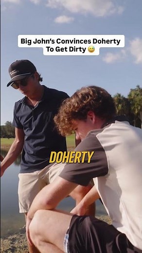 Thought He'd Fall In The Water 😂 #golf #funny