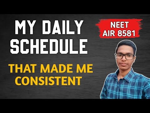 My NEET Daily Schedule That Worked For Me 💯 | Topper's Strategy to Plan Your Day🔥❗#neet #timetable