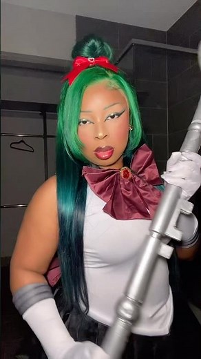 sailor pluto cosplay 💚🌟 #sailorpluto #sailormoon #sailormooncosplay