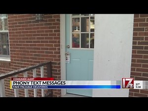 Fake package delivery text message notifications designed to steal information