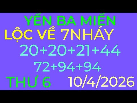 TƯ VẤN SỐ THAM KHẢO BA MIỀN NGÀY10/4/2026#yenbamien
