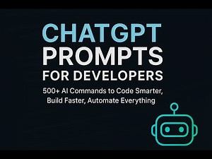 ChatGPT Prompts for Developers 200+ AI Commands to Code Smarter, Build Faster, and Automate