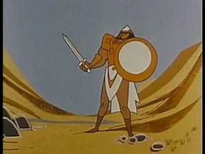 Classic Cartoon Animation - David & Goliath - 1960s