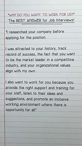 WHY DO YOU WANT TO WORK FOR US Interview Question and Answer #interviewskills #interviewtips #interviewprep #richardmcmunn #richardmcmunn #141 | Career Vidz