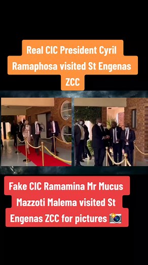 Cyril Ramaphosa Visits St Engenas ZCC: Real vs Fake