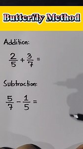 Basic Math Review: Adding and Subtracting Fractions using Butterfly Method. #mathtutor #mathematicstutorial #sharingiscaring #SimpleMathematics #mathhack | Mathematics Tutorial