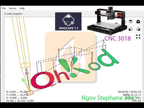 Prise en main de la fraiseuse CNC 3018 et inskape