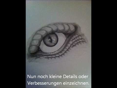 Drachenauge zeichnen