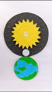 Working Model | Rotation and Revolution of Earth and Moon #diy #youtubeshorts #craftshorts #viral