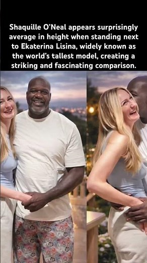 When Shaq Meets the World’s Tallest Model 😳
