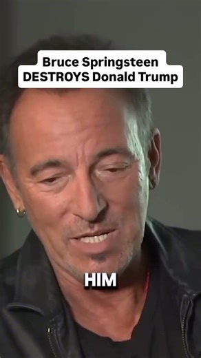 Springsteen GOES OFF on Trump Over Democracy 😳 #BruceSpringsteen #Trump #Politics⸻