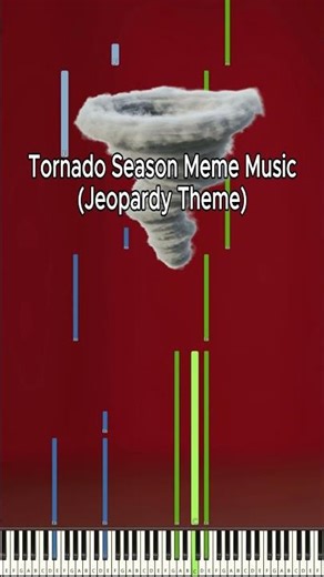 Tornado Season Meme Music (Jeopardy Theme) - Piano