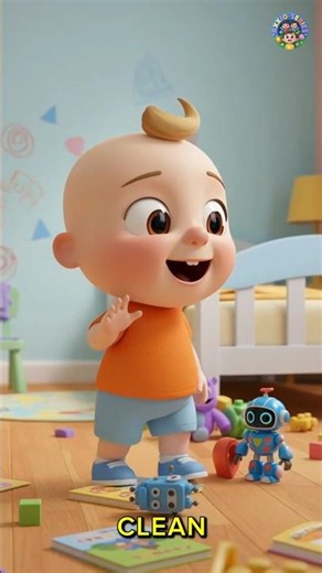 Cute Baby Cleaning Room 🧹 | Kids Cartoon | Learning Good Habits