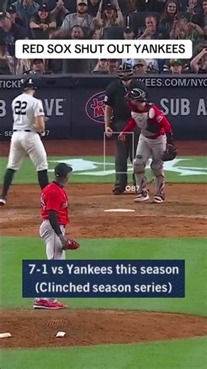 Aroldis Chapman closes out a Red Sox win at Yankee Stadium 🔒