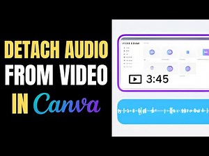 How to detach video and audio in Canva | Extract Audio Tracks Easily